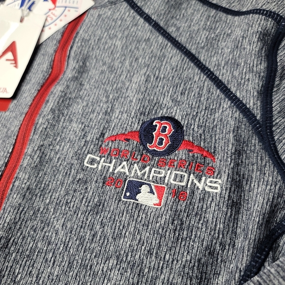 Women's Boston Red Sox Antigua 2018 World Series Champion 1/4-Zip Pullover Small - Picture 2 of 7